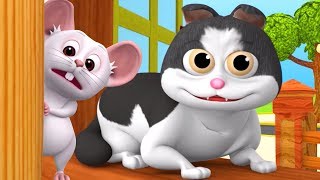 Meow Meow Billi Karti  Kids Poems In Hindi  Hindi Balgeet  म्याऊँ म्याऊँ  Super Kids Network [upl. by Postman]