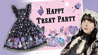 JFASHION HAUL Angelic Pretty HAPPY TREAT PARTY Unboxing amp Review ♡♡ [upl. by Hogen]