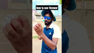 Part 1 How To Use Thrower cricket newshorts cricketequipment bowling trendingsong learning [upl. by Aihcsrop]