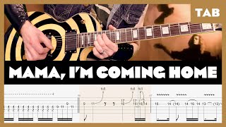 Ozzy Osbourne  Mama Im Coming Home  Guitar Tab  Lesson  Cover  Tutorial [upl. by Ahsinotna]