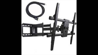 VideoSecu Articulating Full Motion TV Wall Mount for 32quot65quot LED LCD Plasma TVs up to 165 lbs with [upl. by Beret]