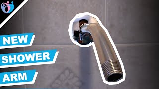 how to replace a shower arm [upl. by Budd]