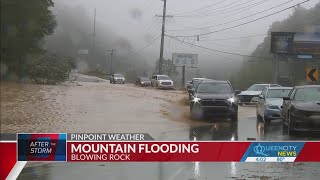 Flooding blocks access to Boone coming from Blowing Rock [upl. by Lunn]