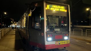 San Francisco MUNI 2001 Breda LRV3 1515 on route K Ingleside [upl. by Mairhpe500]