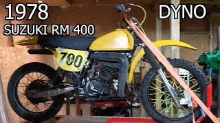 1978 Suzuki RM 400 vs 2015 KTM EXC 300 on DYNO [upl. by Craddock]