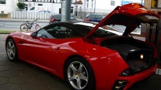 Ferrari California great Sound at Shell Gas Station [upl. by Ho]