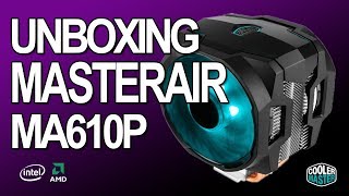 UNBOXING MasterAir MA610P  Cooler Master  INTEL e AMD PTBR [upl. by Horn]