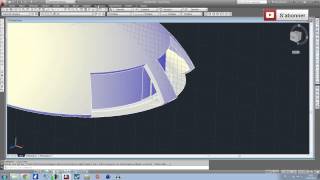 Apprendre Autocad en 1 heure I Tutoriel modélisation maison forme courbe [upl. by Aniteb]