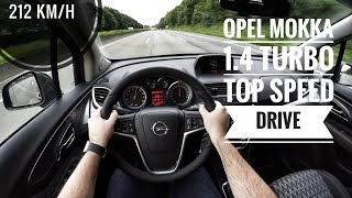 Opel Mokka 14 Turbo 2016  POV on german Autobahn  Top Speed Drive [upl. by Guntar]