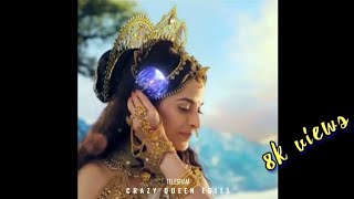 Aigiri nandini song whatsApp status   Crazy mix  Crazy queen edits [upl. by Ier]