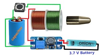 How to Make a Simple Coil Gun  DIY Make Your Own Coil Gun and Watch the Magic of Electromagnetism [upl. by Parsifal]