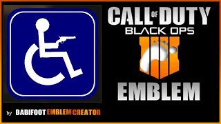 COD BO4 Emblem Tutorial  Handicap Icon VERY EASY [upl. by Adelle]