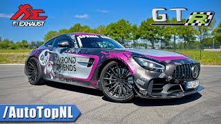 MercedesAMG GTR PRO FI STRAIGHT PIPE  REVIEW on AUTOBAHN by AutoTopNL [upl. by Raddy86]