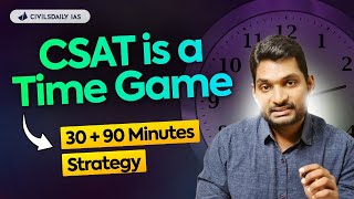 Use 30  90 Minutes strategy to overcome UPSC’s CSAT trap  Zeeshan sirs Telegram link below 👇 [upl. by Bertero]