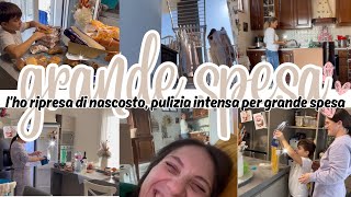 L’ho ripresa di nascosto grande spesa con aiuto per l’organizzazione pulizia intensa debbyg vlog✨ [upl. by Bonina]