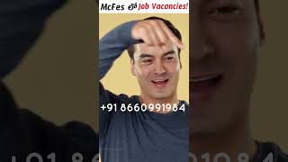 McFes Hiring For Field Agents  mcfes fieldwork jobvacancy hiring youtubeshorts [upl. by Keifer185]