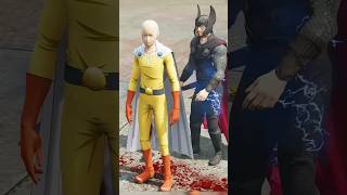 SAITAMA VS ALL SUPERHEROES  Shorts  gta5  goku [upl. by Harriett]