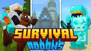 BEST Survival Addons for MCPE 120 [upl. by Jews]