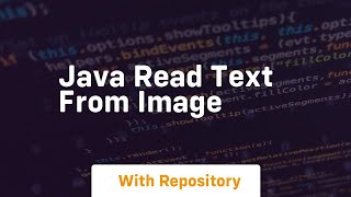 java read text from image [upl. by Hogan]