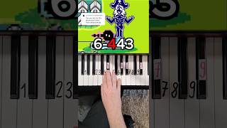 Deltarune Chapter 2 Its pronounced rules Piano Tutorial shorts [upl. by Yhtac190]