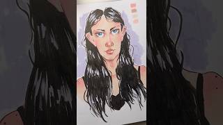 art markers drawing sketch markermagic sketchbook markerartist portre artist [upl. by Pacorro]