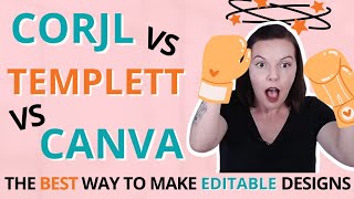 Make The ULTIMATE Editable Digital Products on Etsy 🤫 Corjl Templett amp Canva Review [upl. by Notyad]