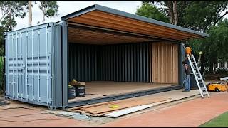 Man Builds Amazing DIY CONTAINER HOME with a Rooftop Terrace  LowCost Housing ‪Fabricatusueno [upl. by Irmina849]