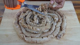 Fried Chitterlings Recipe  Chitterlings and Coconut Water Recipe  How to Clean and Cook Chitlins [upl. by Tirrell]