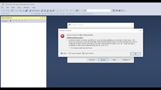 HOW TO FIX CANNOT CONNECT TO SQL SERVER ERROR [upl. by Licec940]