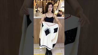 White formal v neck warmer for ladies trendingfashion fashiontrends [upl. by Eeldarb]