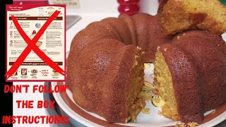 The Best Box Cake Dont Follow Instructions Betty Crocker Super Moist Cake Mix with sweet potatoes [upl. by Nilo893]