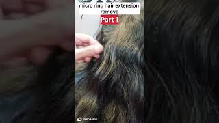 Micro ring hair extensions hair extensions removehair restore youtube shortsshivangi Dixit [upl. by Ahsenom]