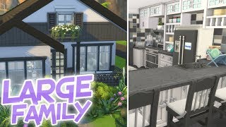 The Sims 4 Parenthood  LARGE FAMILY BUNGALOW HOME  Speed Build [upl. by Furie]