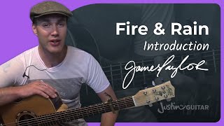 How to play Fire And Rain by James Taylor  Guitar Lesson 1of2 [upl. by Loydie994]