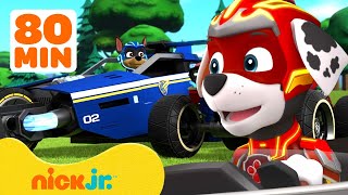 PAW Patrol Coolest Vehicles Rescues amp Adventures 🏎 80 Minute Compilation  Nick Jr [upl. by Orms]