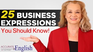 25 Essential Business Idioms for Fluent English [upl. by Bengt]