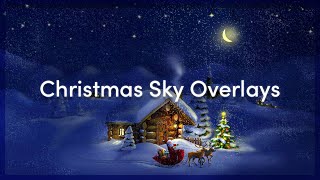 Minecraft Christmas Sky Overlays With Download  Sky Overlay 162 [upl. by Ethel260]