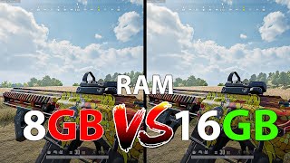 PUBG  8GB RAM VS 16GB RAM  1080p [upl. by Lletnahs]