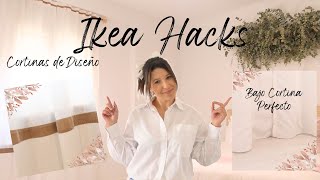 Cortinas de Diseño y a Medida con Cortinas Baratas de IKEA ⭐ Amé Este DIY de IKEA 💖🏠 IKEA HACKS [upl. by Nahtiek563]