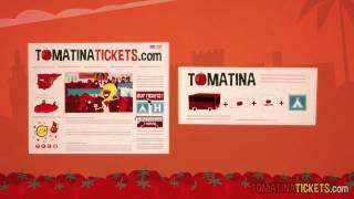 TomatinaTicketscom  La Tomatina de Buñol Valencia Spain  Audio Spanish [upl. by Fronnia]