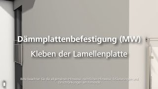 Dämmung Lamellendämmplatte kleben  Wärmedämmung  WDVS  FassadendämmungVerarbeitung [upl. by Hedvige]