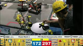 Finals Match 1  FTC World Championship 2022 in Houston  FTC Freight Frenzy [upl. by Yekim550]