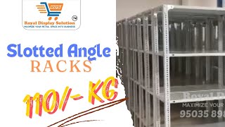 Slotted Rack Angle  Slotted Iron Rack  Metal Slotted Angle Rack Manufacturer 9503589836 [upl. by Ellered742]