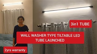 TILTABLE LED TUBE LIGHT WITH 3IN1 FUNCTION LAUNCHED LIVE INSTALLED VIDEO [upl. by Lemieux]