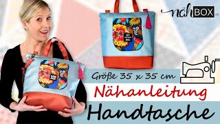 Komplettes SchrittfürSchritt Nähvideo für coole Hand amp Schultertasche [upl. by Hanson872]