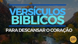 VERSÍCULOS BÍBLICOS PARA DESCANSAR O CORAÇÃO [upl. by Brightman]