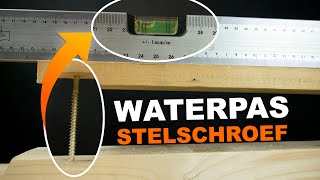 MET DE STELSCHROEF KRIJG JE ALLES WATERPAS  Borgh [upl. by Mylander173]