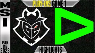 G2 vs LLL Highlights Game 1  MSI Playins 2023 Upper Round 1  G2 Esports vs Loud G1 [upl. by Blatt930]