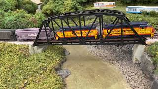 Chessie GP30 on FreeMoN layout Altoona 2024 [upl. by Pacheco317]