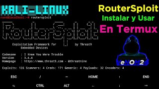 Routersploit Como Instalarlo y Usarlo En Termux No Root [upl. by Oiratno]